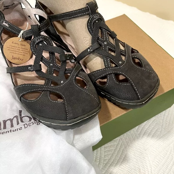 Jambu Women's Black Strappy Sandals - Picture 6 of 6